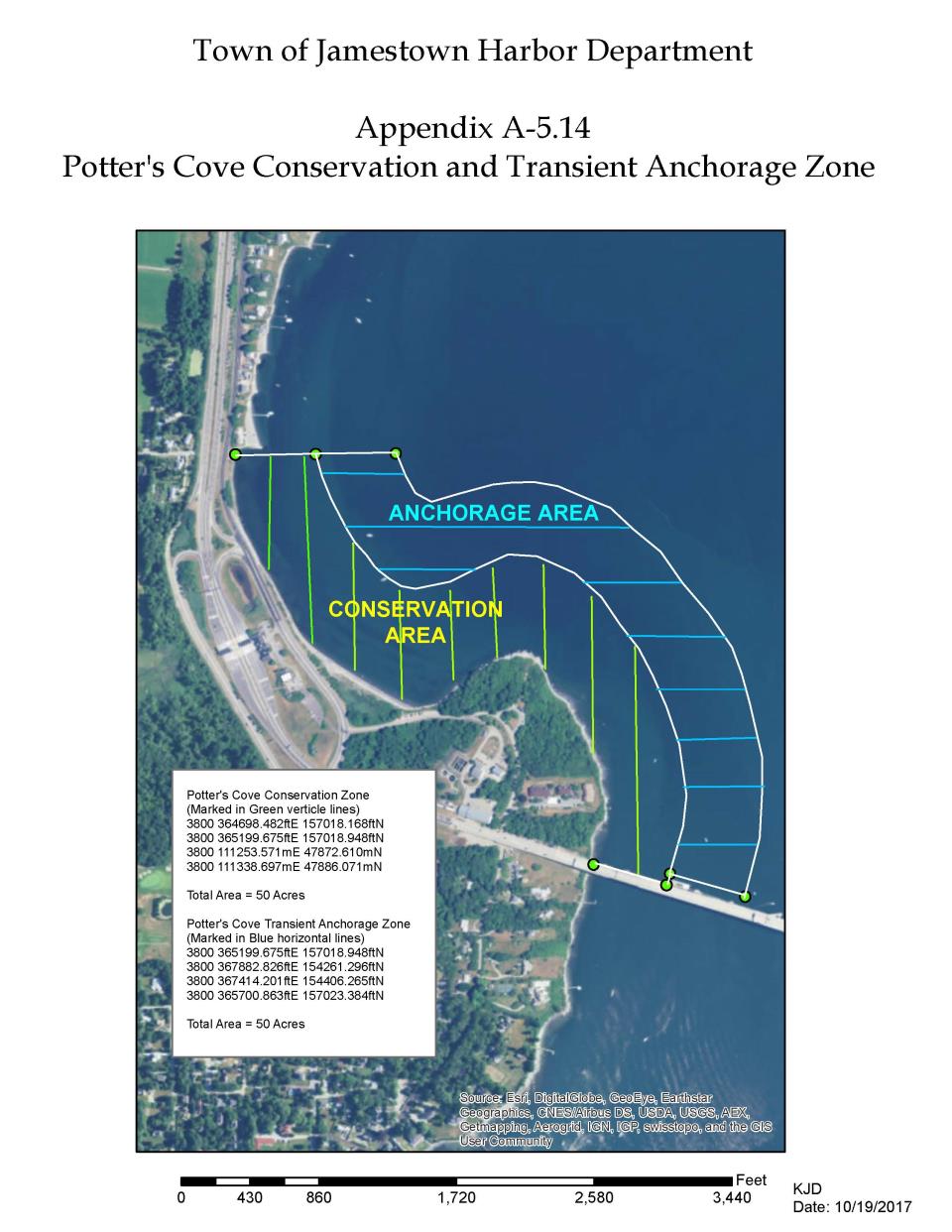 Potter's Cove Anchoring and Conservation Areas